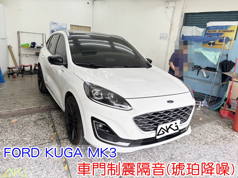 FORD KUGA MK3 四門隔音 車門隔音 車門制震 車門吸音 車門內部隔音結構 門板隔音工程 車門制震墊 門板制震處理 車門鈑金制震