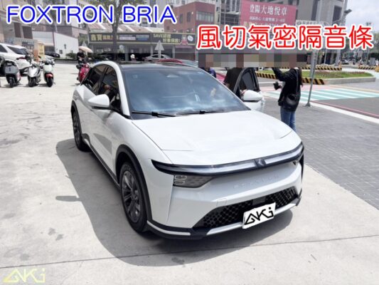 FOXTRON BRIA 車門隔音條 風切隔音條安裝 車門氣密隔音條 汽車風切聲改善 車門縫隙氣密條 車門隔音膠條 氣密隔音條安裝完成