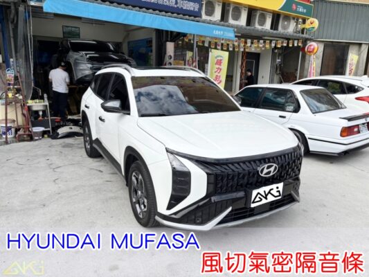 HYUNDAI MUFASA 風切氣密隔音條 風切隔音條安裝 車門氣密隔音條 汽車風切聲改善 車門縫隙氣密條 車門隔音膠條 氣密隔音條安裝完成 風切聲降低效果