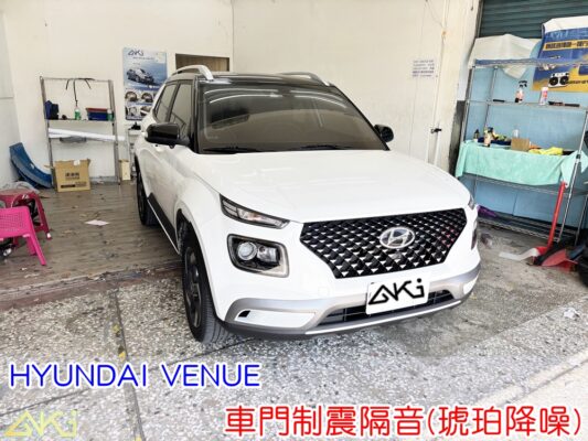 HYUNDAI VENUE 門板隔音工程 車門制震墊 門板制震處理 車門鈑金制震 車門共鳴抑制 車門吸音棉 門板吸音配置